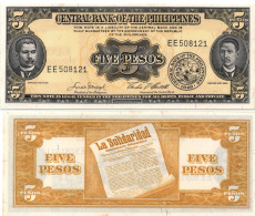 Philippines 5 Peso ND 1949 P-136 UNC - Philippines