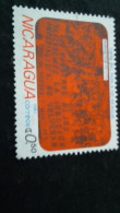 NİARAGUA-1980-90     0.50   CORD  DAMGALI - Nicaragua