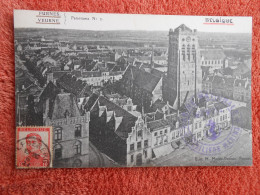 Cpa Veurne Furnes Panorama 2 Edition Morez-decroo Cachet Militaire Fusiliers Marins Guerre 14-18 - Veurne