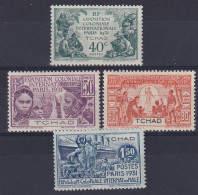 Tchad    56/59 * - Unused Stamps