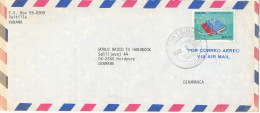 Panama Air Mail Cover Sent To Denmark 7-3-1994 Single Franked - Panama