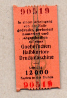 A01] Musterdruck Der Goebel'schen Halbkarton-Druckmaschine - Andere & Zonder Classificatie