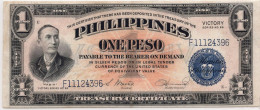 Philippines  1 Peso ND 1944 P-94 Victory Series Very Fine - Philippines