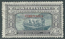 1924 CIRENAICA USATO MANZONI 30 CENT - RA12-2 - Cirenaica