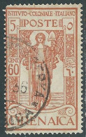 1926 CIRENAICA USATO PRO ISTITUTO COLONIALE 60 CENT - RA12-3 - Cirenaica