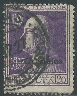 1927 CIRENAICA USATO VOLTA 20 CENT - RA12-4 - Cirenaica