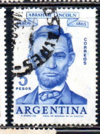 ARGENTINA 1960 ABRHAM LINCOLN 5p USED USADO OBLITERE' - Usati