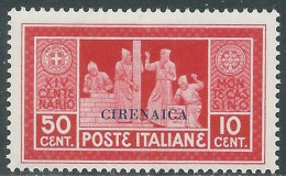 1929 CIRENAICA MONTECASSINO 50 CENT MNH ** - RA29-6 - Cirenaica