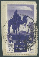 1932 CIRENAICA POSTA AEREA USATO SOGGETTI AFRICANI 50 CENT - RA12-4 - Cirenaica