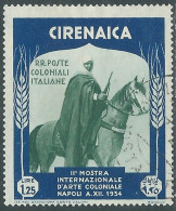 1934 CIRENAICA USATO MOSTRA ARTE COLONIALE 1,25 LIRE - RA12-9 - Cirenaica