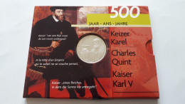 BELGIQUE 500 FRANCS 2000 ARGENT QP CHARLES QUINT EN POCHETTE QUALITY PROOF - 500 & 5000 Frank (goud)