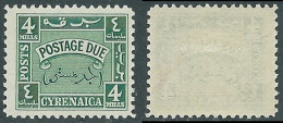 1950 CIRENAICA AMMINISTRAZIONE AUTONOMA SEGNATASSE 4 M MNH ** - RA22-8 - Cirenaica