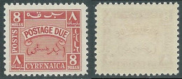 1950 CIRENAICA AMMINISTRAZIONE AUTONOMA SEGNATASSE 8 M MNH ** - RA22-8 - Cirenaica