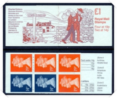 FH14 Charles Dickens Design 2 Nicholas Nickleby Perf E3(R) Rotary (£1.00 F - Booklets