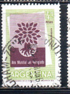 ARGENTINA 1960 WRY WORLD REFUGEE YEAR 4.20p USED USADO OBLITERE' - Oblitérés
