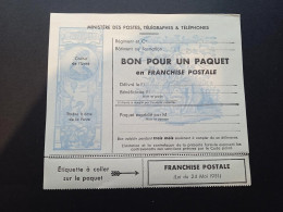 "Bon Pour Un Paquet En Franchise Postale" 14 A, 3 Lignes, Modèle 1951 Neuf. Côte Dallay 2009; 215 Euros - Sellos De Franquicias Militares