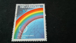 NİARAGUA-1980-00     5.00  CORD  DAMGALI - Nicaragua