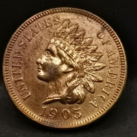 1 CENT INDIAN HEAD 1905 USA / TETE D'INDIEN - 1859-1909: Indian Head