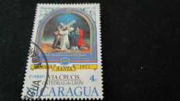 NİARAGUA-1970-80     4   C  DAMGALI - Nicaragua