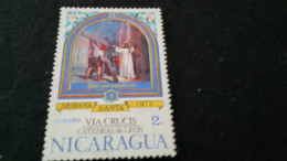 NİARAGUA-1970-80     2   C  DAMGALI - Nicaragua