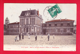 F-94-Orly-01P230  Mairie, Groupe Scolaire, Postes Et Télégraphes, Animation, Cpa Colorisée - Orly