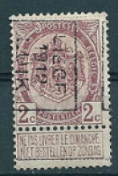 1953 Voorafstempeling Op Nr 82 - LIEGE 1912 LUIK - Positie B - Rollenmarken 1910-19