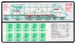 FK7b Railway Engine Series Mallard Right Margin (£1.25 Folded Booklets) NB - Libretti