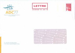 Entier FRANCE - PAP Enveloppe TSC ADC 77 Association Dépistage Cancer Neuf ** - TVP Luquet RF Rouge - Prêts-à-poster:Stamped On Demand & Semi-official Overprinting (1995-...)