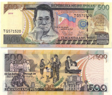 Philippines 500 Peso 2010 P-196 UNC - Philippines