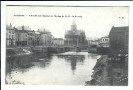 Oudenaarde  Audenarde N.31 - L'Ecluse Sur L'Escaut Et L'Eglise De N D De Pamele 1906 - Oudenaarde