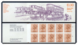 FL6a Trams Series 4 London Left Margin Plain (£1.30 Folded Booklets) NB1-4 - Libretti