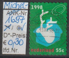 1998 - NIEDERLANDE - FM/DM "Dez.marken - Hirsch Im Haus" 55 C Mehrf. - O  Gestempelt - S.Scan (1697o Nl) - Gebraucht