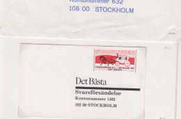 Zweden Lokale Zegel Cat. Facit Sverige 2000 Private Lokaalpost ; Omslag Met Opdrukzegel Voor Zending Naar 'Het Beste" - Local Post Stamps