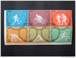 STAMPS LIBYA 1964 Olympic Games - Tokyo, Japan !! IMPERF!!! MNH - Libyen
