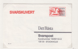 Zweden Lokale Zegel Cat. Facit Sverige 2000 Private Lokaalpost ; Omslag Met Opdrukzegel Voor Zending Naar 'Het Beste" - Lokale Uitgaven