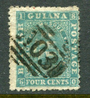 1864 British Guiana 4c Perf 12 1/2 X 13 Sg 61 - Guyane Britannique (...-1966)