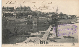 St Malo * Le Passage De St Servan à St Malo à Marée Basse * CACHET Caisse D'épargne 19 Juin 1920 Banque Banco Bank - Saint Malo