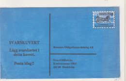 Zweden Lokale Zegel Cat. Facit Sverige 2000 Private Lokaalpost ; Omslag Met Opdrukzegel Voor Zending Naar Uitgeverij - Local Post Stamps