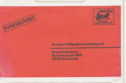 Zweden Lokale Zegel Cat. Facit Sverige 2000 Private Lokaalpost ; Omslag Met Opdrukzegel Voor Zending Naar Uitgeverij - Local Post Stamps
