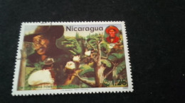 NİARAGUA-1970-80     1.25   CORD  DAMGALI - Nicaragua