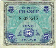 Billet. France. Cinq (5) Francs. Série De 1944. - 1944 Drapeau/France