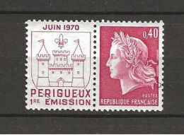 TIMBRE  FRANCE  Timbre JUIN 1970 PERIGUEUX  1° EMISSION  0,40  Cbliteré(1564) - Gebraucht