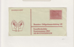 Zweden Lokale Zegel Cat. Facit Sverige 2000 Private Lokaalpost ; Omslag Met Opdrukzegel Voor Zending Naar Uitgeverij - Local Post Stamps