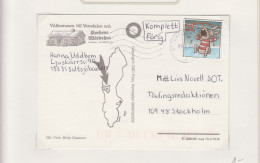 Zweden Lokale Zegel Cat. Facit Sverige 2000 Private Lokaalpost ; Omslag Met Zegel Voor Zending Naar Uitgeverij - Local Post Stamps