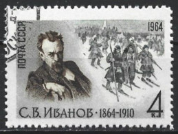 Russia 1964. Scott #2972 (U) S. V. Ivanov (1964-1910), Painter  (Complete Issue) - Oblitérés