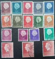Nederland Stamps:- Collection Of Queen Juliana Stamps 10c To 1 Guilde - Oblitérés
