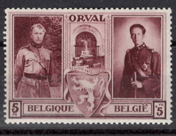 518 * Orval 1939    Cote 10- € Met Plakker  Avec Charnière  Roi Albert Et Léopold III - Neufs