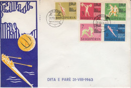 Albania 1963 European Championships 5v Fdc (59243) - Idées Européennes