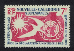 New Caledonia Tenth Anniversary Of Declaration Of Human Rights 1958 MNH SG#343 - Unused Stamps