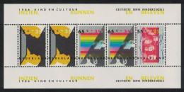 Netherlands Child Welfare Child And Culture MS 1986 MNH SG#MS1497 - Unused Stamps